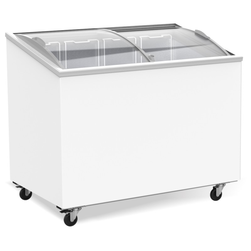 COMBISTEEL - Congélateur bahut couvercle en verre 297 l