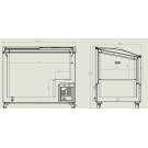 COMBISTEEL - Congélateur bahut couvercle en verre 297 l