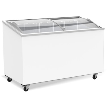 COMBISTEEL - Congélateur bahut couvercle en verre 397 l