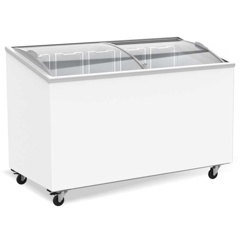 COMBISTEEL - Congélateur bahut couvercle en verre 397 l