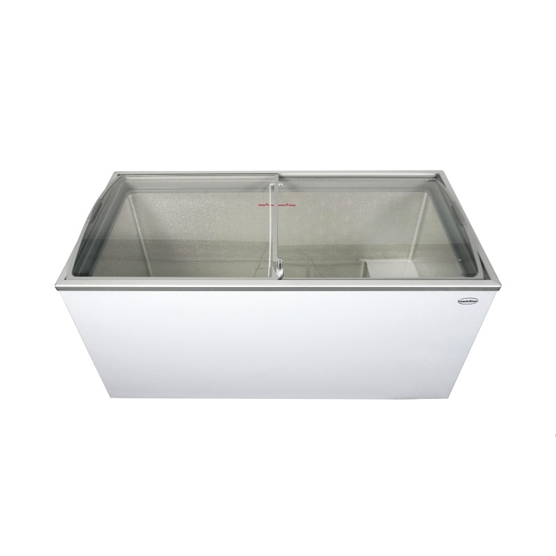 COMBISTEEL - Congélateur bahut couvercle en verre 461 l