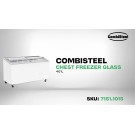 COMBISTEEL - Congélateur bahut couvercle en verre 461 l