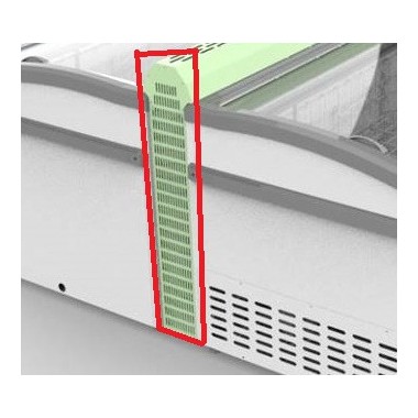 COMBISTEEL - Congélateur bahut connexion côté blanc  pour îlot sans élément de la tête
