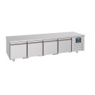 COMBISTEEL - Table réfrigérée 600 haute 4 tiroirs