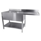 COMBISTEEL - 700 bloc-évier étagère lave-vaisselle démontable 2 à gauche 1600