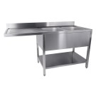 COMBISTEEL - 700 bloc-évier étagère lave-vaisselle démontable 2 à droite 1600