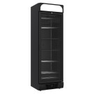 COMBISTEEL - Congélateur 1 porte en verre noir 382l