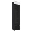 COMBISTEEL - Réfrigérateur 1 porte en verre noir 232l