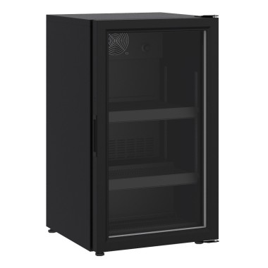 COMBISTEEL - Réfrigérateur posable porte en verre 136l noir