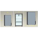 COMBISTEEL - Réfrigérateur posable porte en verre 136l noir