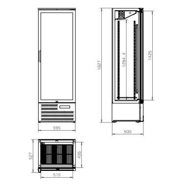COMBISTEEL - Réfrigérateur de bar haute mvc-458