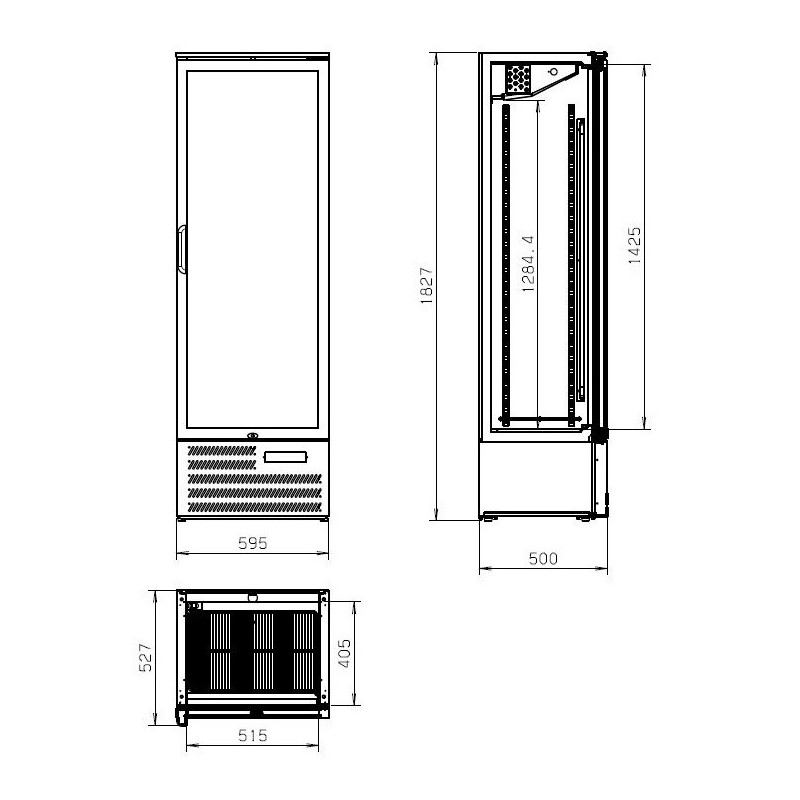 COMBISTEEL - Réfrigérateur de bar haute mvc-458