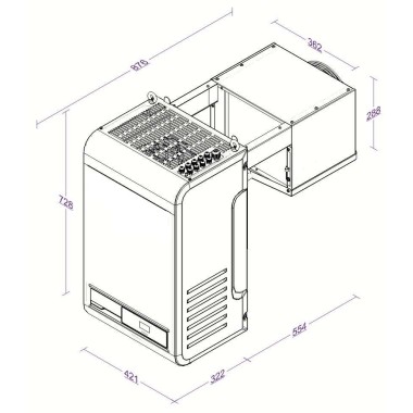 COMBISTEEL - Unité de refroidissement type positif 9,6-19,9 m3