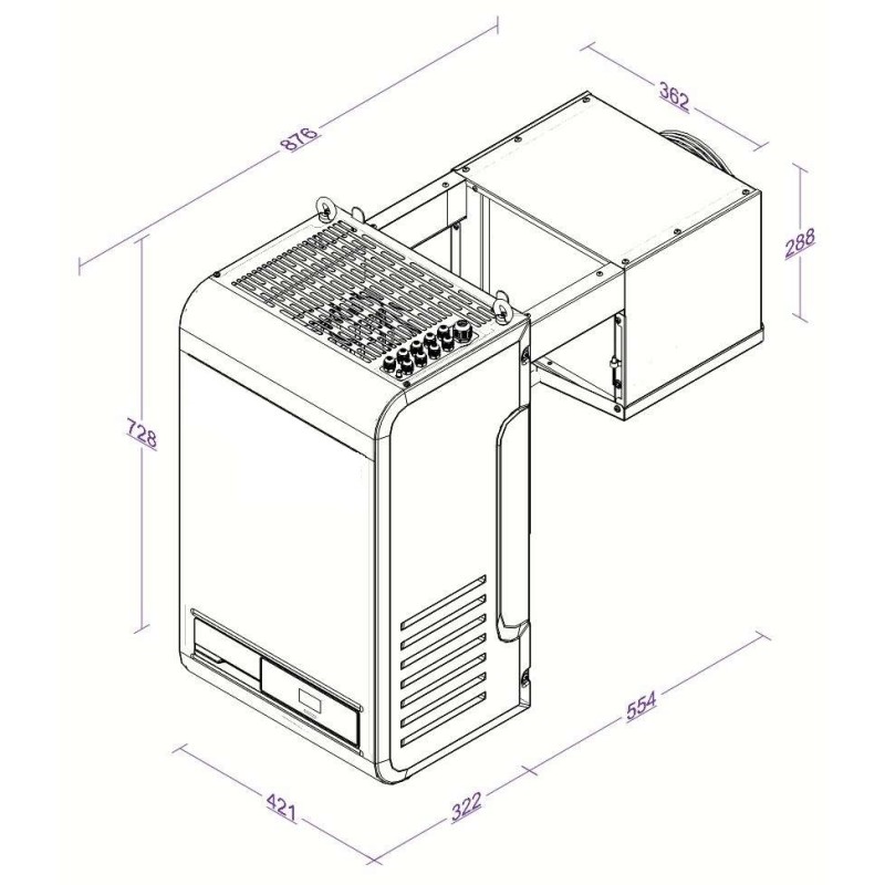 COMBISTEEL - Unité de refroidissement type positif 9,6-19,9 m3
