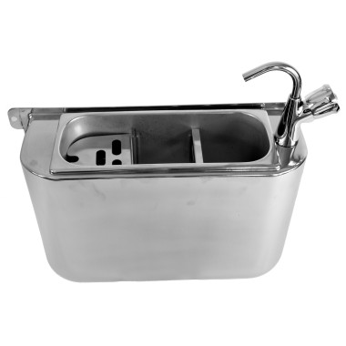 COMBISTEEL - Evier pour cuillère à glace avec robinet