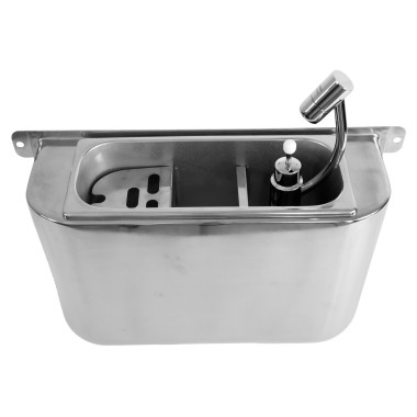 COMBISTEEL - Evier pour cuillère à glace avec trou d'évacuation