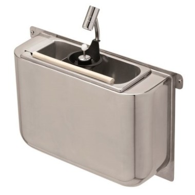 COMBISTEEL - Evier pour cuillère à glace avec douchette 410x120x270