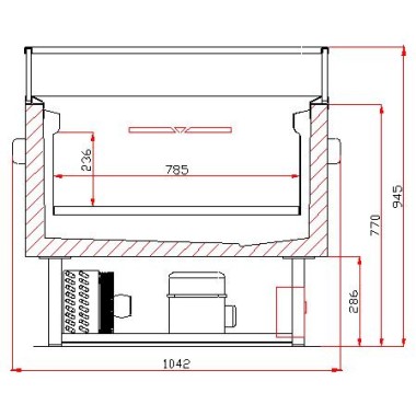 COMBISTEEL - Îlot bi - température commutable 1.5
