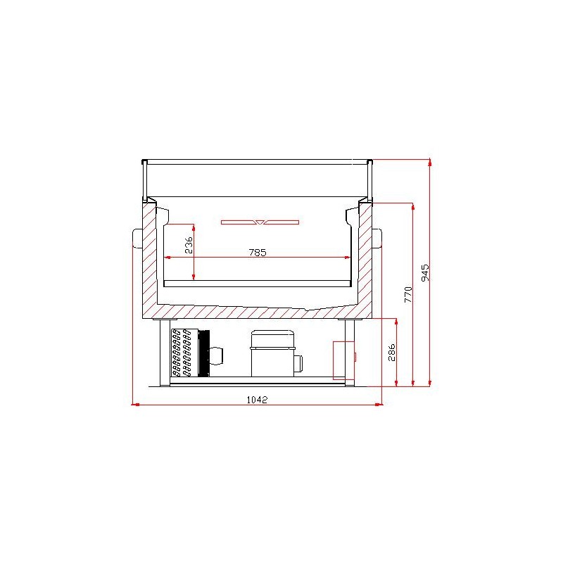 COMBISTEEL - Îlot bi - température commutable 1.5