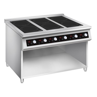 COMBISTEEL - Cuisinière à induction 6 zones
