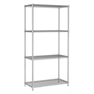 COMBISTEEL - Étagères 4 niveaux 900 démontable