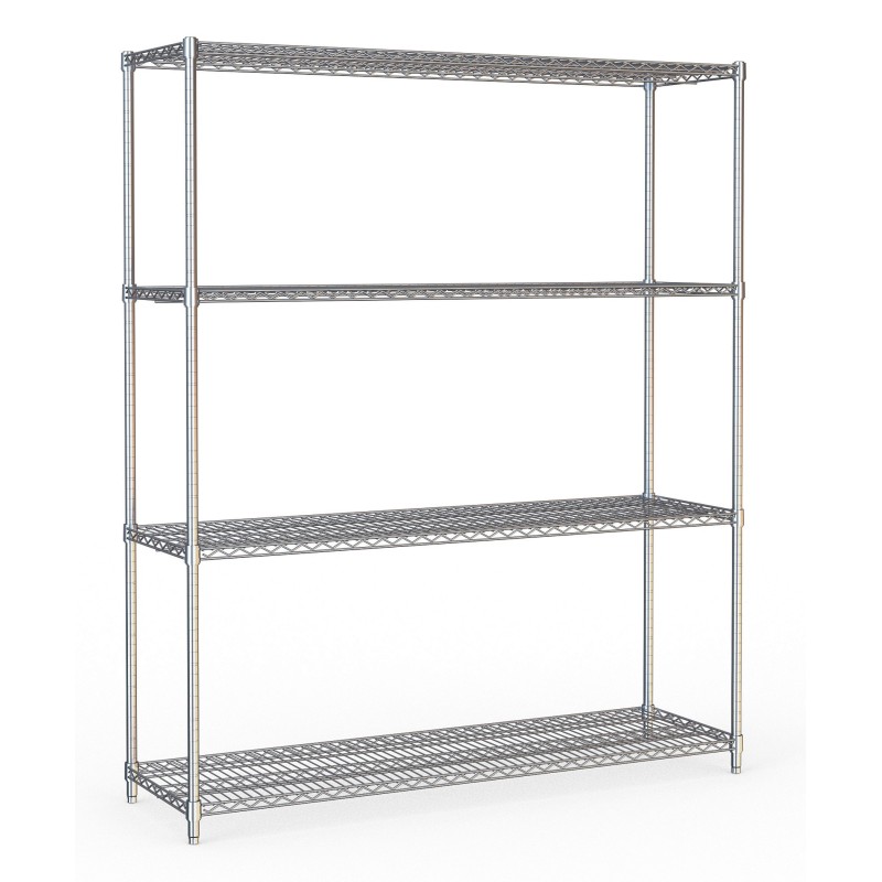 COMBISTEEL - Étagères 4 niveaux 1500 démontable