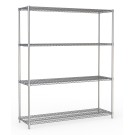 COMBISTEEL - Étagères 4 niveaux 1500 démontable
