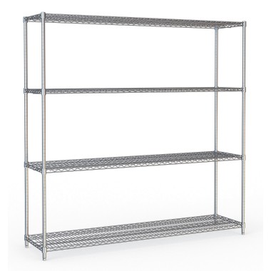COMBISTEEL - Étagères 4 niveaux 1800 démontable