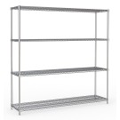 COMBISTEEL - Étagères 4 niveaux 1800 démontable