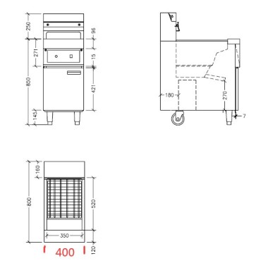 COMBISTEEL - Friteuse électriques 2x 12,5l