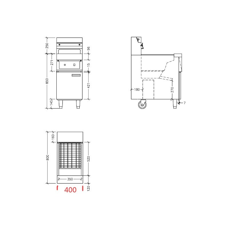 COMBISTEEL - Friteuse électriques 2x 12,5l