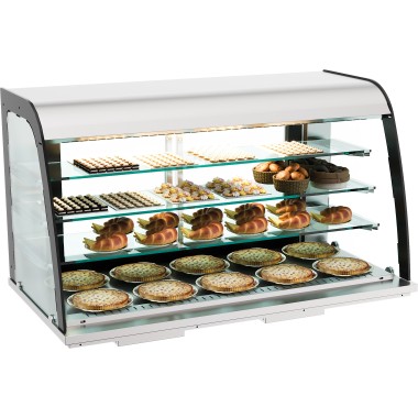 COMBISTEEL - Drop-in vitrine neutre 155l ouvert