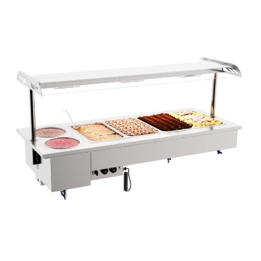 COMBISTEEL - Drop-in bain-marie avec bols 4/1