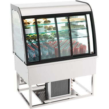COMBISTEEL - Drop-in vitrine réfrigérée 140l portes coulissantes