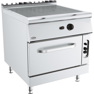 COMBISTEEL - Cuisiniere plaques coup de feu avec four a gaz