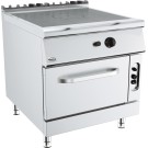 COMBISTEEL - Cuisiniere plaques coup de feu avec four a gaz