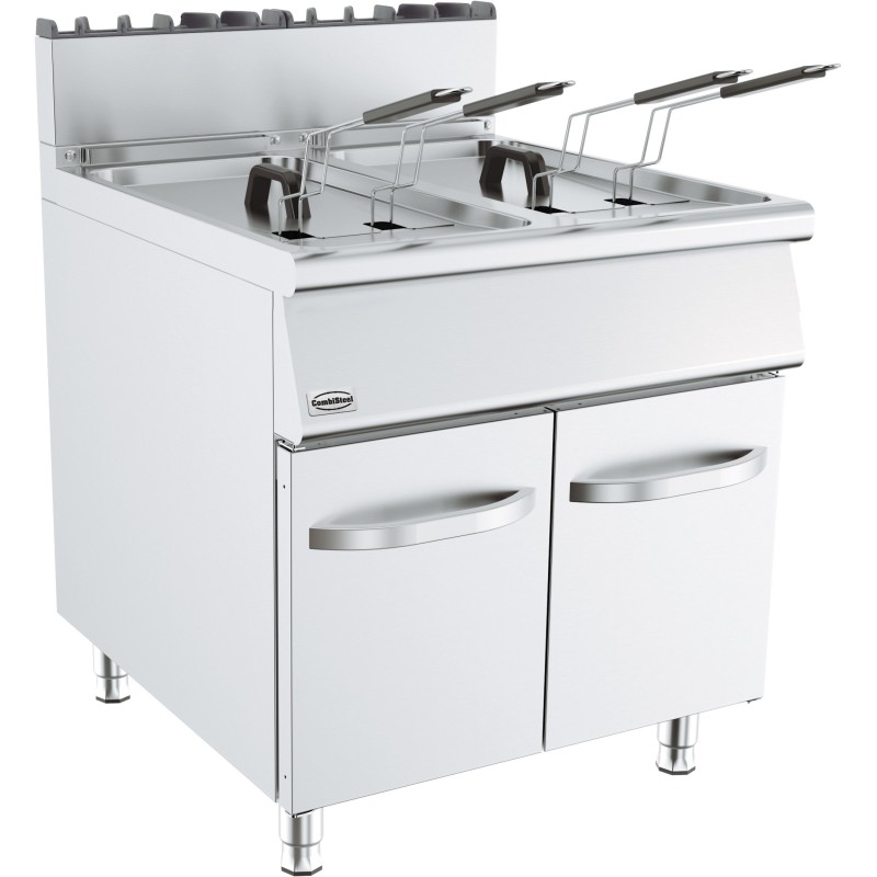 COMBISTEEL - Friteuse à gaz 2x19l
