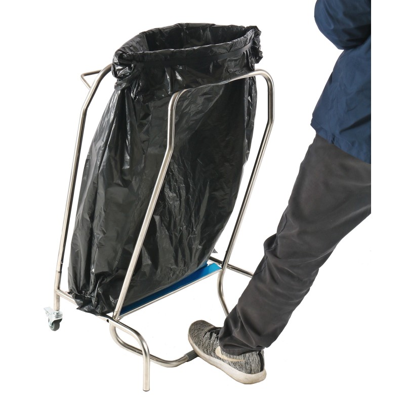 COMBISTEEL - Support de sac poubelle à pédale