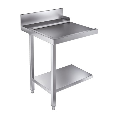 COMBISTEEL - Table d'écoulement étagère 700 à gauche