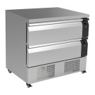 COMBISTEEL - Table réfrigérée/congélateur 2 tiroirs 4x 1/1gn