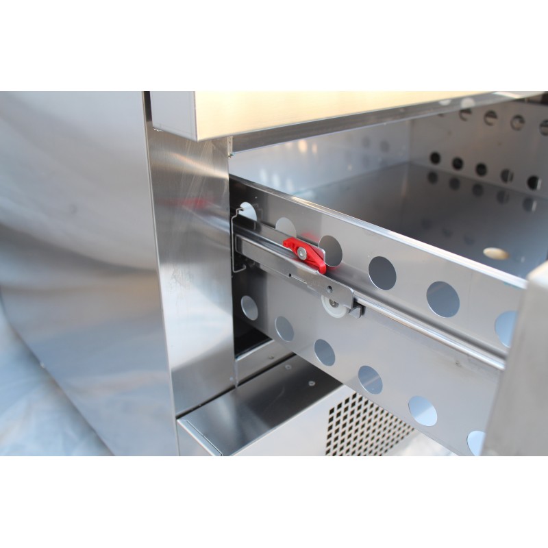 COMBISTEEL - Table réfrigérée/congélateur 2 tiroirs 4x 1/1gn