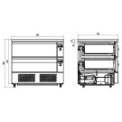 COMBISTEEL - Table réfrigérée/congélateur 2 tiroirs 4x 1/1gn