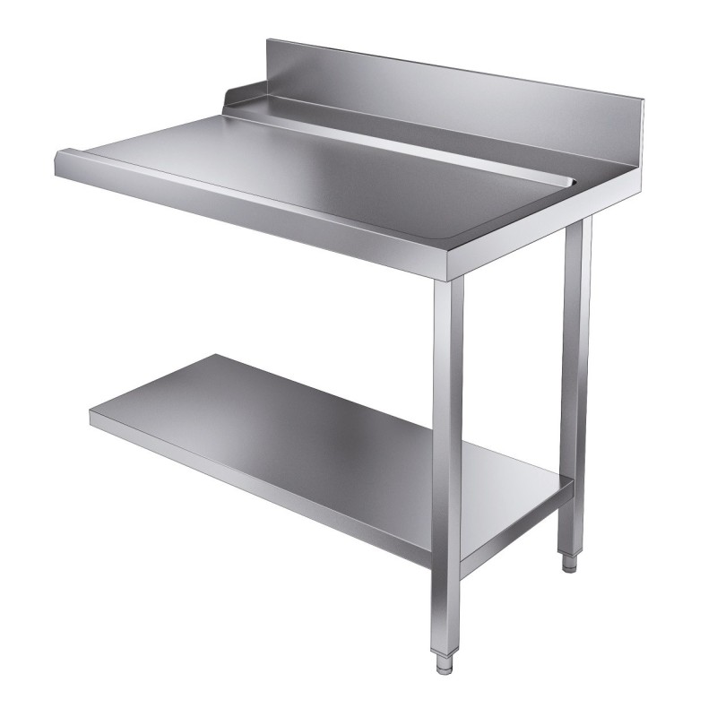 COMBISTEEL - Table d'écoulement étagère 1100 à droite