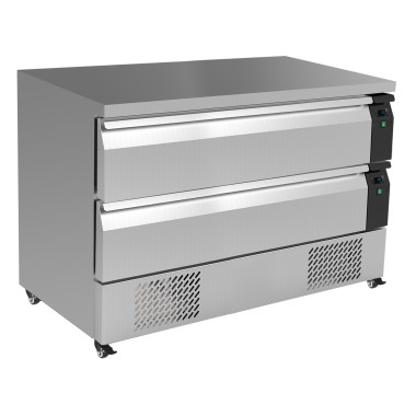 COMBISTEEL - Table réfrigérée/congélateur 2 tiroirs 6x 1/1gn