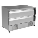 COMBISTEEL - Table réfrigérée/congélateur 2 tiroirs 6x 1/1gn