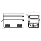 COMBISTEEL - Table réfrigérée/congélateur 2 tiroirs 6x 1/1gn