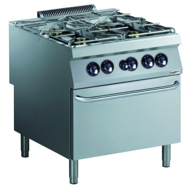 COMBISTEEL - Cuisinière  gaz 4 bruleur. avec four a gaz