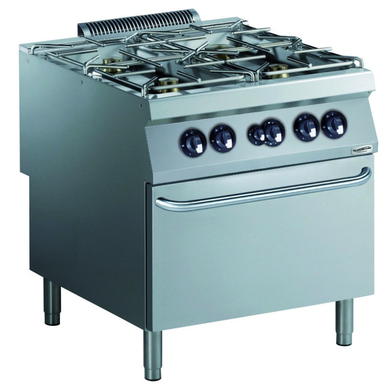 COMBISTEEL - Cuisinière  gaz 4 bruleur. avec four a gaz