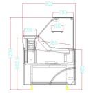 COMBISTEEL - Vitrine réfrigérée wesley 1.5