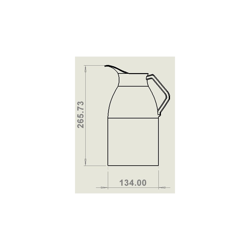 COMBISTEEL - Thermos cafe 2.0l